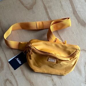 The Foldie® Crossbody travel fanny pack bag NEW yellow